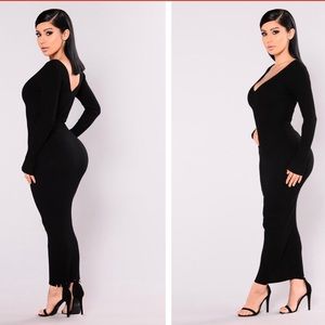 Black Midaxi Fashionova Dress❤️